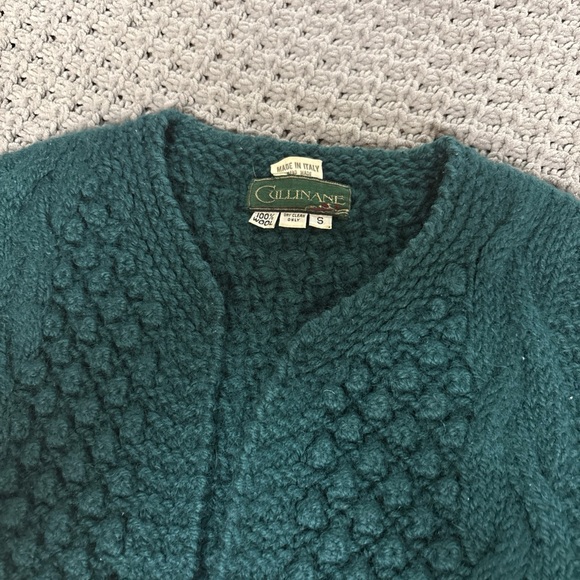 CULLINANE 100% Wool Vintage Cardigan Made in Italy - Picture 2 of 9